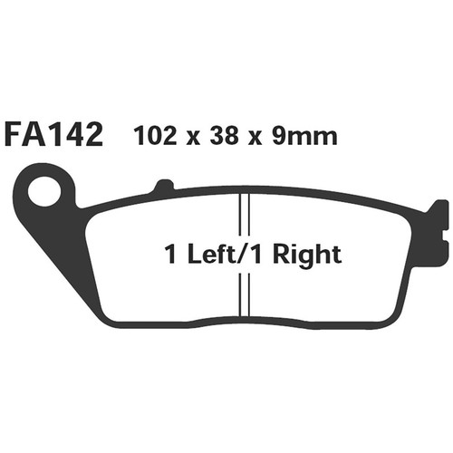 Pair pads ebc fa142v for - ebc,