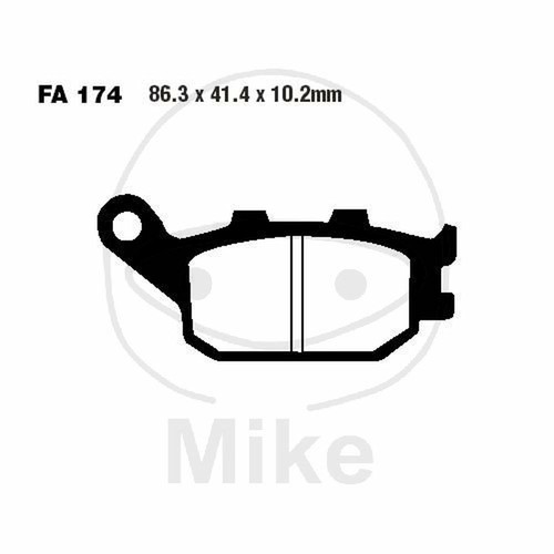Pair pads ebc fa174hh - of,